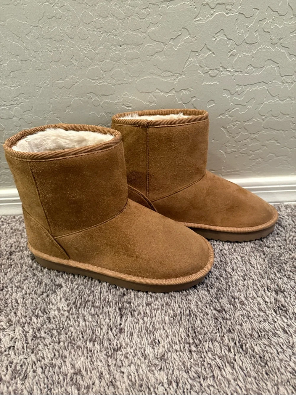 The Children's Place Chestnut Faux-Shearling Winter Boots